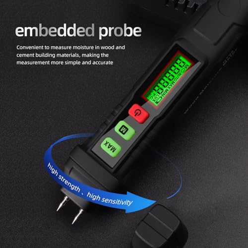 ViaGasaFamido Digital Wood Moisture Meter Pin Tester