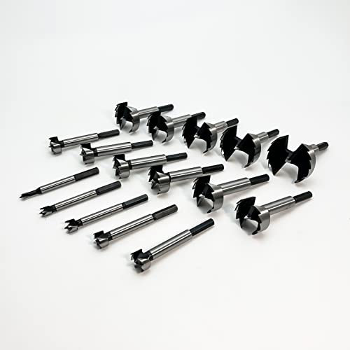 Forstner Bit Set 16Pcs Hex Shank, Wood Drill Bits Set with Multi Sided Shank - style: 16PCS