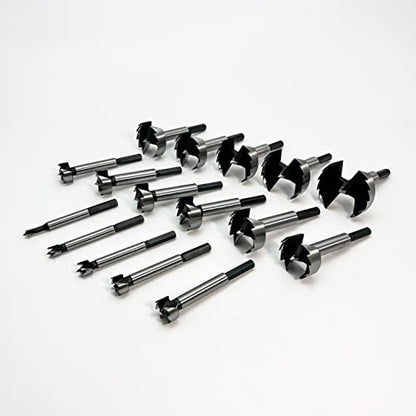 Forstner Bit Set 16Pcs Hex Shank, Wood Drill Bits Set with Multi Sided Shank - style: 16PCS
