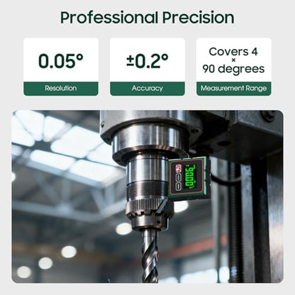 Digital Angle Finder Magnetic Digital Level with Laser Angle Gauge for Table Saw&Woodworking, LCD Display Level Box Measuring Tool, Electronic Laser Backlight Inclinometer for Construction, Machinery