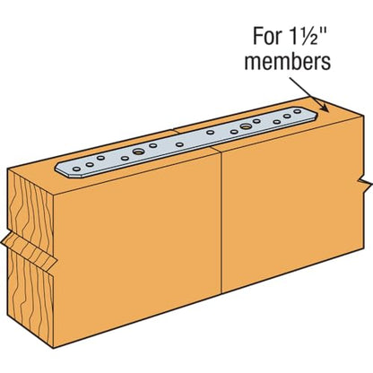 Simpson Strong-Tie MSTA15 MSTA 15-in. 18-Gauge Galvanized Medium Strap Tie (Pack of 50) - size: 50 Pack