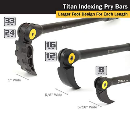 Titan 17808 Indexable Pry bar, 8"