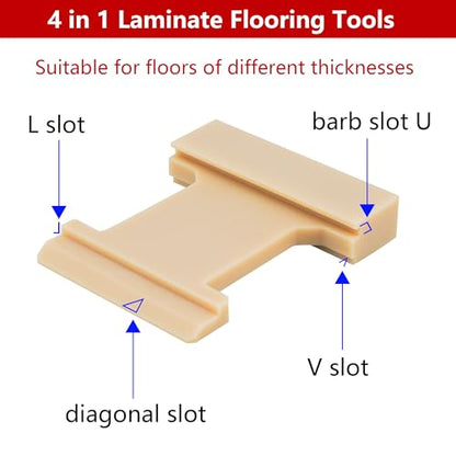 4 in 1 Laminate Flooring Tools,Wood Floor Composite Board Laminate Installation Tool, Wood Floor Installation Tapping Block,Extra Large Size
