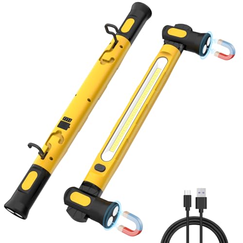 ERAY Magnetic Work Light Bar, 6000mAh /3000LM Rechargeable Under Hood Light - color: Yellow