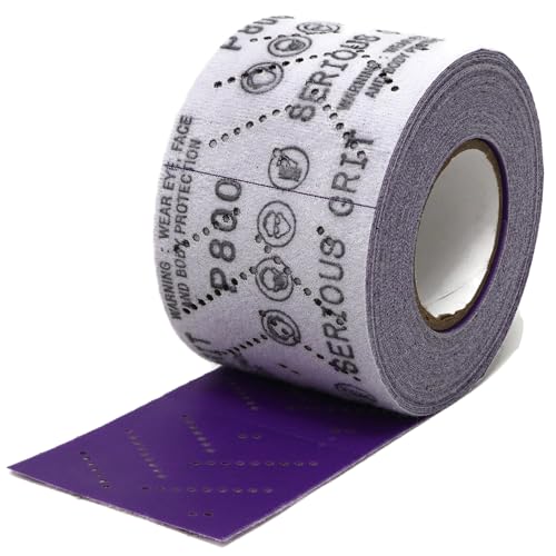 Serious Grit - P800 Grit Ceramic Hook & Loop Sandpaper Roll - 70mm x 12m - size: 800 Grit