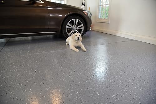 Epoxy Resin Coating 3 Gallon Kit - Light Gray - Standard Cure Speed - for Floors, Counter Tops, Garages & More -100% Solids -2 Components - Self Leveling, Chemical Resistant, Solvent-Free - color: Light Gray