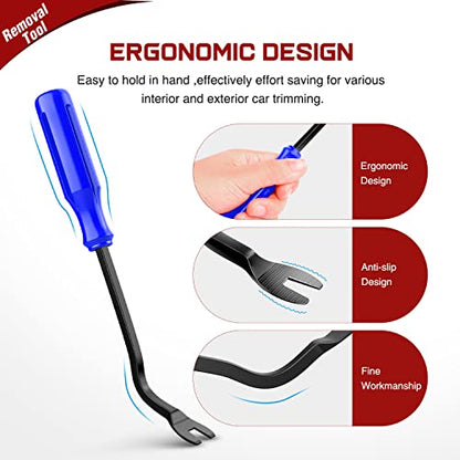 Nilight 8pcs Auto Trim Removal Tool Set No-Scratch - color: Blue, size: 8Pcs