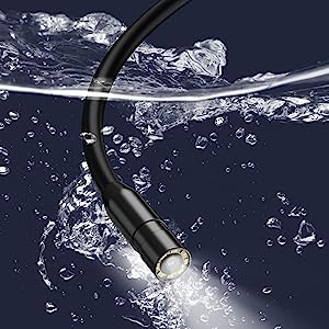Daxiongmao Endoscope Camera with Light, 1080P HD Borescope - color: Black