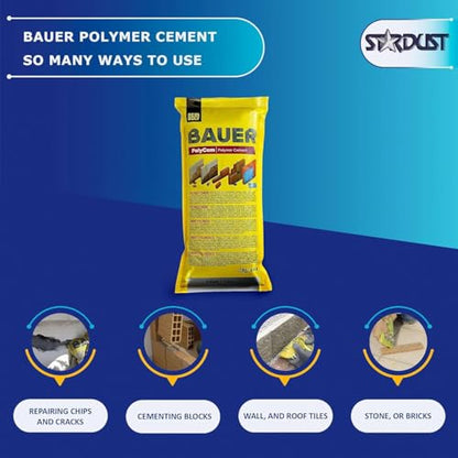 Bauer Instant Polymer Cement, Ready-to-Use, 2KG-2PK - size: 2 kg (Pack of 2)
