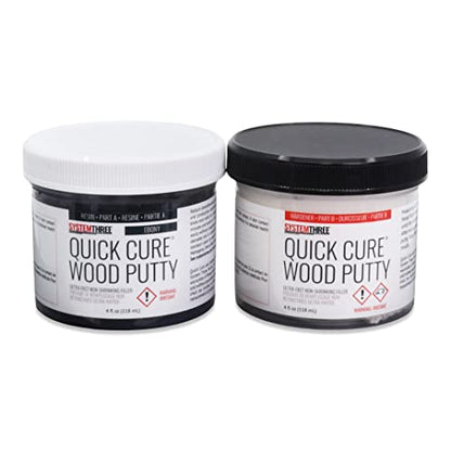 SYSTEMTHREE Quick Cure Putty, Ebony, 8-oz Kit - color: Ebony, size: 1 Count (Pack of 1)