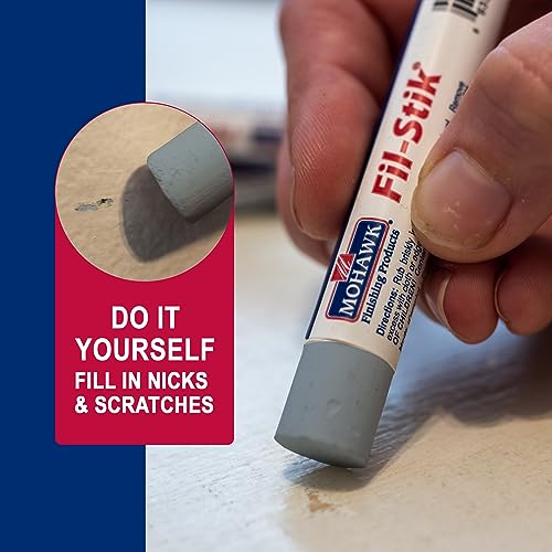 Mohawk Fil-Stik, Wax Putty Stick for Wood Repair, SM Slate, 1 Count