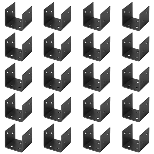 20 PCS 2x2 Post Bracket, Half Post Base - size: 2x2 Post Bracket