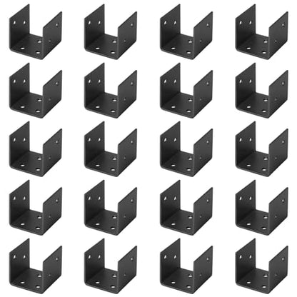20 PCS 2x2 Post Bracket, Half Post Base - size: 2x2 Post Bracket