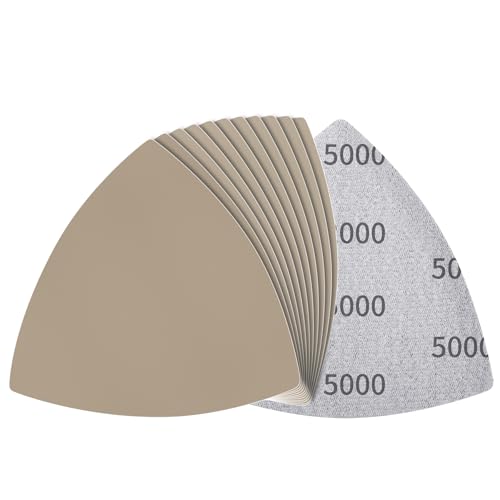 12 Pcs Detail Sander Sandpaper, 5000 Grit Triangular Sandpapers - size: 5,000 Grit