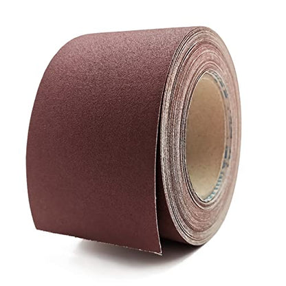 320 Grit Sandpaper Roll, 3 Inch x 49 Feet Emery Cloth Roll Aluminum Oxide Abrasive Paper Roll Continuous Sandpaper for Metalworking, Woodworker, Furniture Repair, Sanding Automotive Plumbing - size: 320 Grit