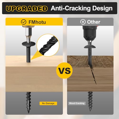 FMhotu Lag Screws, 5/16" x 4" Structural Screws - size: 5/16" x 4"