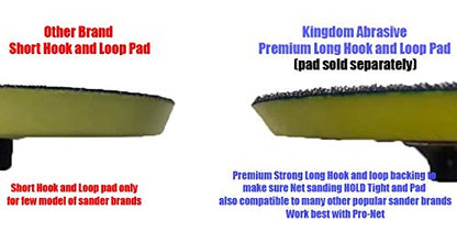 5-In. Kingdom Abrasive Pro-Net All Rnage Grit, 2 Each 40 to 3000 Grit Pro-Net Mesh Sanding Discs with Free Pad Protector (34-Pack) - size: All Range