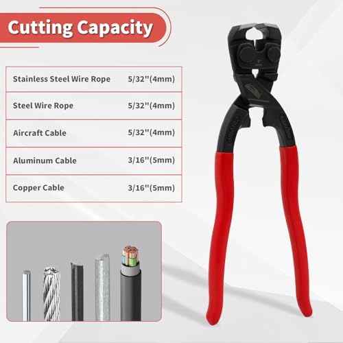 8" End Cutting Pliers, Heavy Duty Nail Puller Pliers, End Nippers