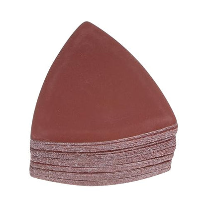 HARFINGTON 60pcs Triangular Hook & Loop Sandpapers 1200 Grits 3-1/8" Aluminum Oxide Sanding Pads Random Orbital Mouse Detail Sander Papers Oscillating Multi Tool Sheets - size: 1200 Grits