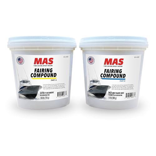 MAS Epoxy Fairing Compound 2 Quart, Excellent Sag Resistance - size: 2 Quart