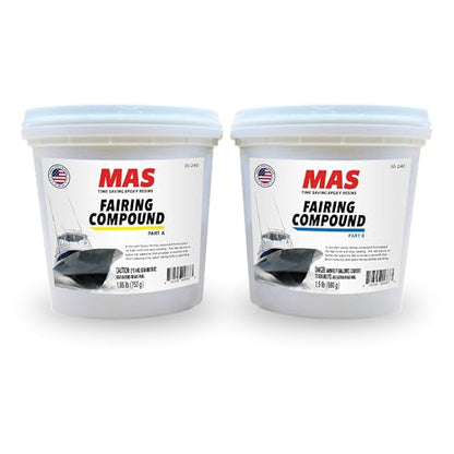MAS Epoxy Fairing Compound 2 Quart, Excellent Sag Resistance - size: 2 Quart
