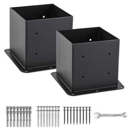 2 Pcs 6"x 6" Post Base Fit (Inner Size 5.6x5.6) Post - size: 2 Pcs, style: 6“x 6"