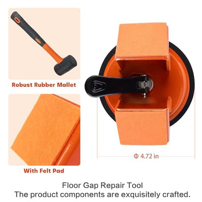 Heavy Duty Floor Gap Fixer Tool with Suction Cup for Smooth Laminate/Vinyl