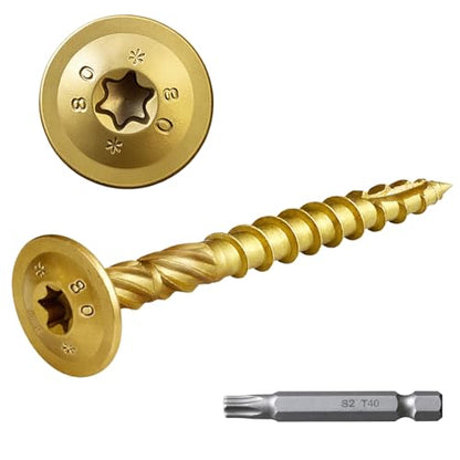 FMhotu Lag Screws, 5/16" x 3" Structural Screws - size: 5/16" x 3"