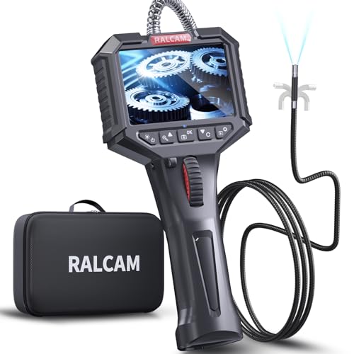 Ralcam Two-Way Articulating Borescope with Light, Slim Probe - style: 6.2mm Lens-3.3ft Semi-Rigid Cable