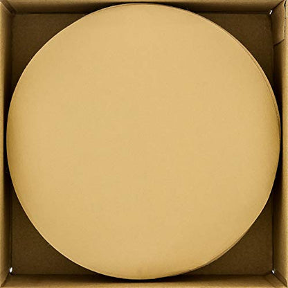 Dura-Gold Premium 6" Gold Sanding Discs, 600 Grit, Hook & Loop, Box of 50 - size: 600-Grit