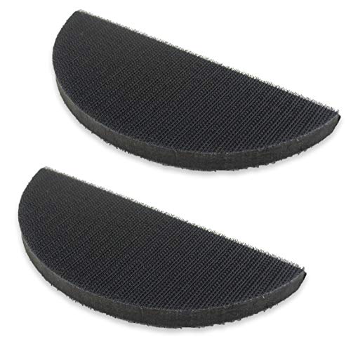 TGR Half Moon Hand Sanding Pad - Hook and Loop (2 Pack) (6 inch) - size: 6 inch