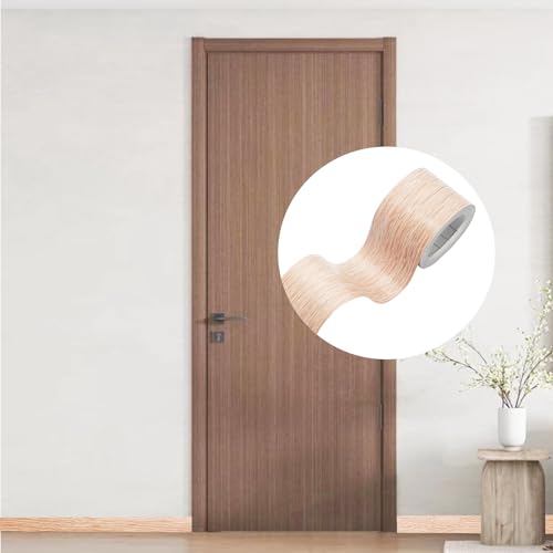 Lilaly 2 inches x 32 feet Wood Grain Repair Tape,Wood Grain Tape,Widely Used for Tables, Doors, Floor and DIY(Brown Oak) - color: Brown Oak