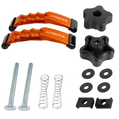 O'SKOOL Positionable T-Track Hold Down Clamp Kit, 5-3/8" L x 1-1/8", 2 Pack