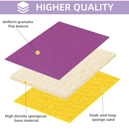 20Pcs Sanding Sponge 220 Grit Wet Dry Soft Foam Hand Sander Block - size: 20pcs 220 Grit, style: Ceramic Sand