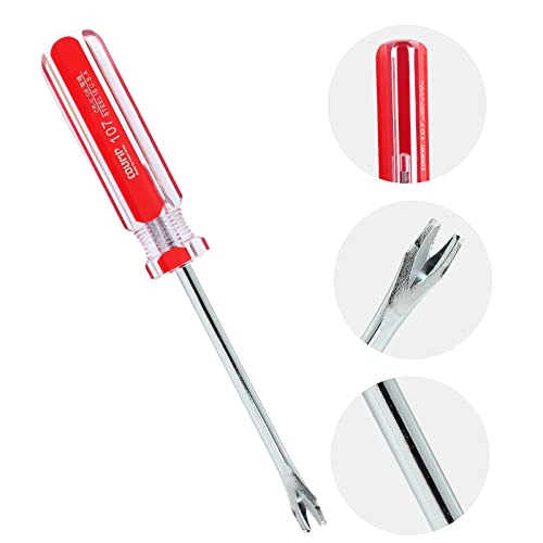 Uenhoy 3 Pcs U-Tip Tack Lifter Nail Staple Rivet Remover Tool 4" Rod - size: U-shape Elbow Head