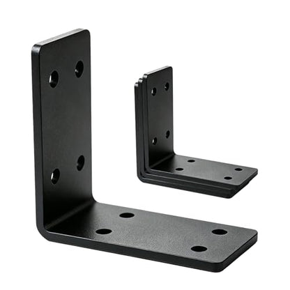 4 Pack Corner L Post Brackets for Wood 5x5 Corner Angle Brace - size: 5" x 5"