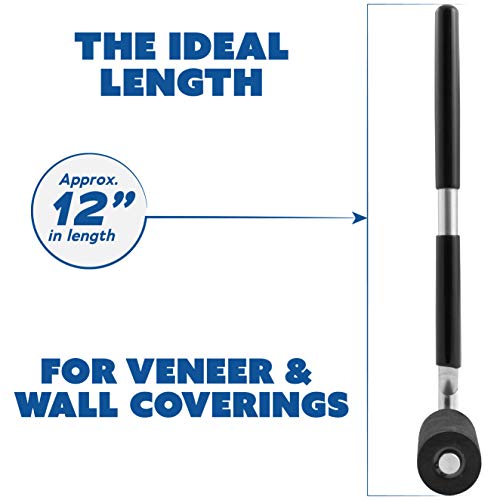 Long Handle J Roller with Thick Rubber Roller for Veneer & Laminate