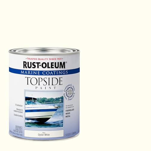 Rust-Oleum Marine Oyster White Topside Boat Paint - color: Oyster White, size: 32 Fl Oz (Pack of 4)