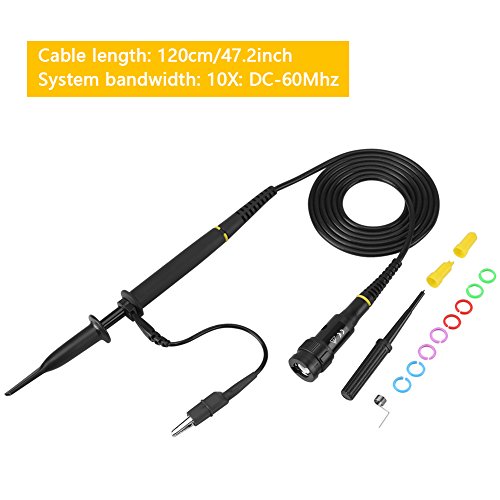 P4060 High Voltage Differential Probe, Oscilloscope Probe, 2000V 60MHz 1:100 Oscilloscope Scope Probe