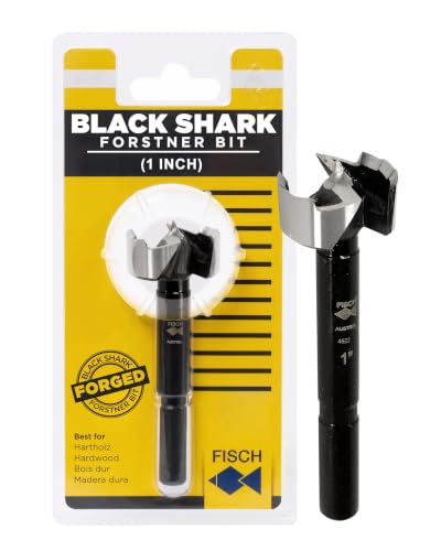 Forstner Drill Bit - Black Shark Forged Steel for Woodworking Size: 1 inch - size: 1 in