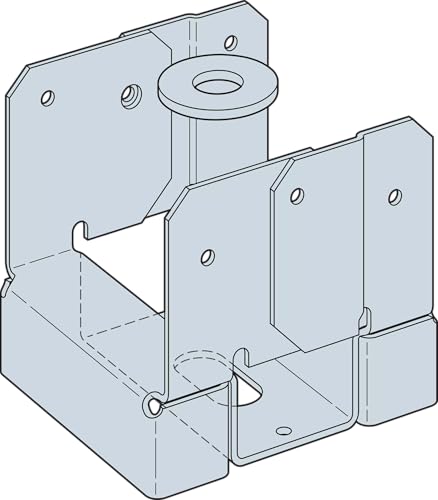 Simpson Strong-Tie ABA24-2Z Adjustable Post Base, ZMAX Coated (Pack of 1)