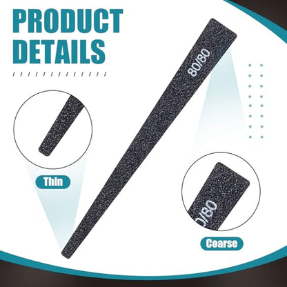 Honoson 20 Pcs Sanding Sticks Model, Low and High Grits, Groovy Style - style: Groovy Style