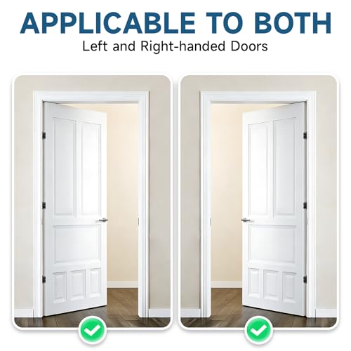 2 Pack 4 Inch Self Closing Door Hinges, Gloss Black - color: 4" - Gloss Black