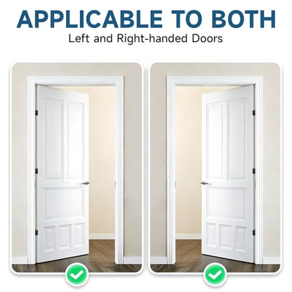 2 Pack 4 Inch Self Closing Door Hinges, Gloss Black - color: 4" - Gloss Black