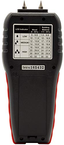 Triplett Pin Moisture Meter for Wood and Building Materials with Audible Indicator (MS100)