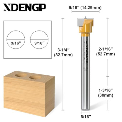 Forstner Bit 5/16 inch Shank, 9/16 inch Cutting Diameter, Drill Bit for Woodworking, Drilling Hole Saw Set, Auger Opener, Hinge Hole Cutter for Plastic, Plywood Products - size: 9/16"Diameter,5/16"Shank