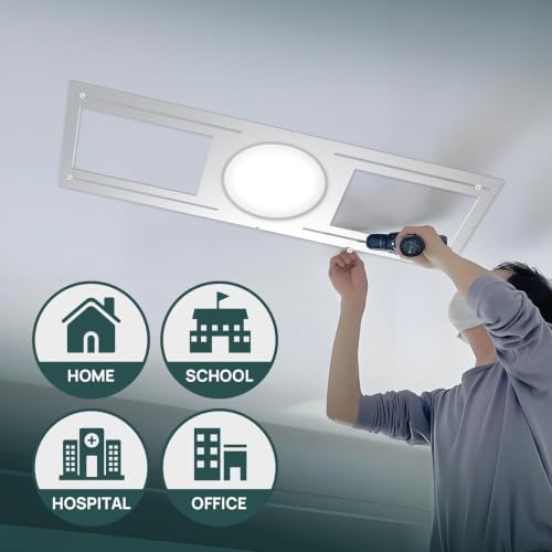 Sidasu 24 Pack New Construction Mounting Plate for 3/4/6" Recessed Lights - size: 24-pc