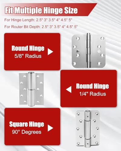 Door Hinge Jig & Lock Installation Kit for Interior Wood Doors