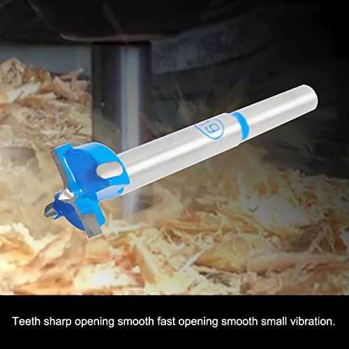 Forstner Drill Bits Professional Carbide Woodworking Hole Saw, Cutting Diameter 19mm, 2Pcs (Blue, Silver) - size: 19mm