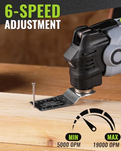 WORKPRO 20V Brushless Cordless Oscillating Multi-Tool Kit - size: Cordless 20 V
